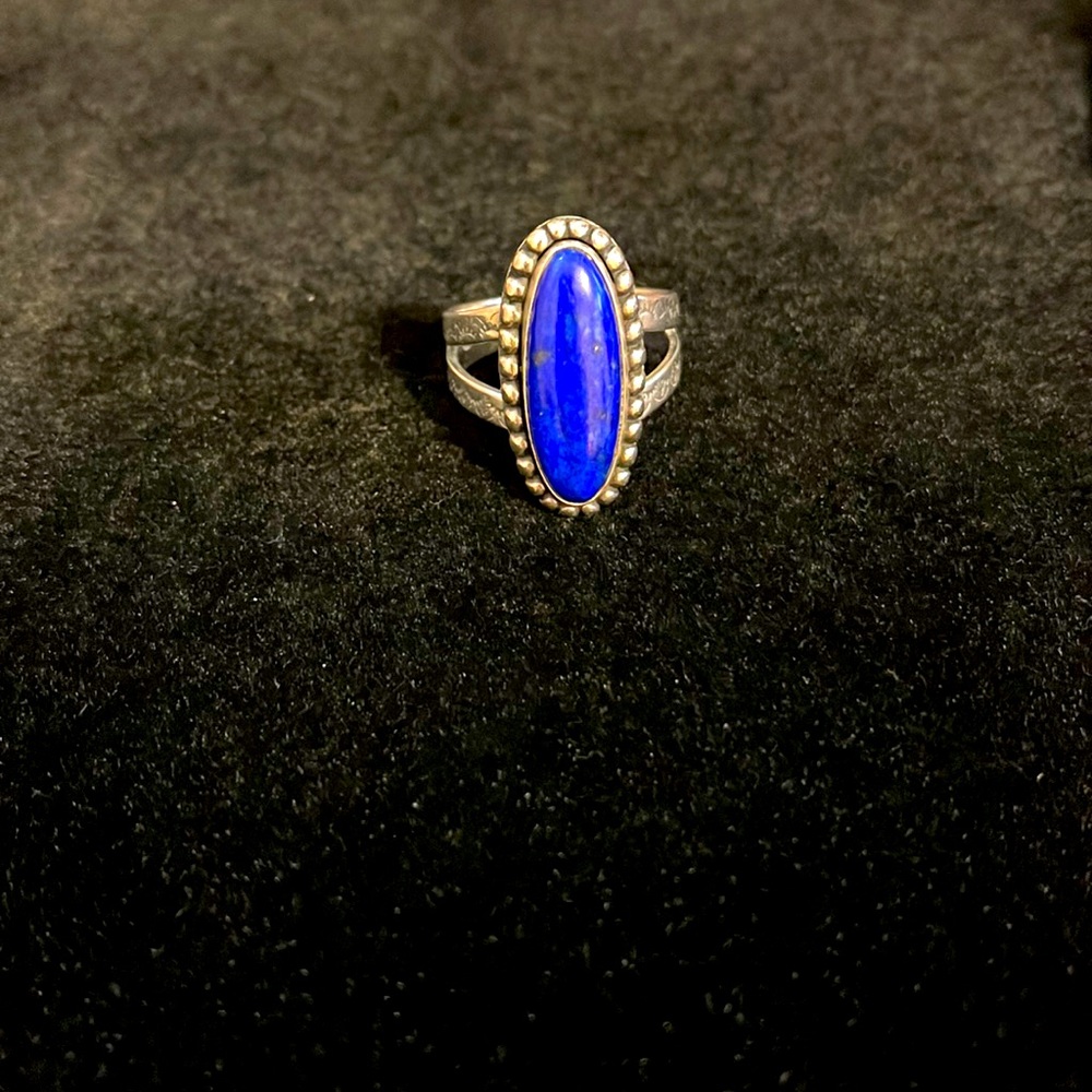 Hallmarked 925 Lapiz Ring vintage